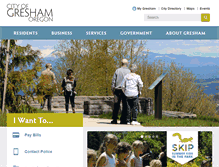Tablet Screenshot of greshamoregon.gov